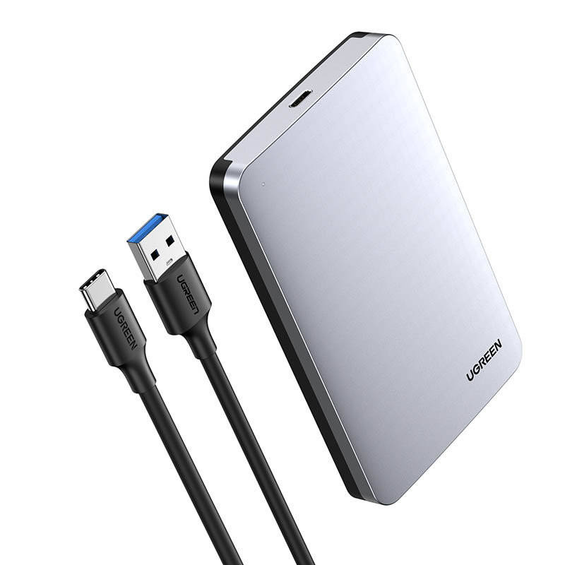 UGREEN CM300 Rack für HDD / SSD SATA 2.5 Zoll, USB 3.1, Grau
