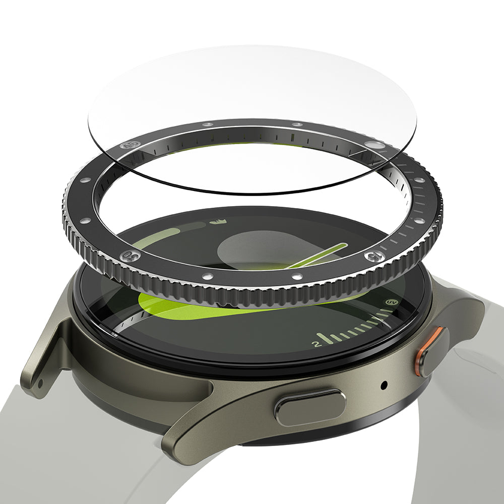 Ringke Premium Styling Protection Frame for Samsung Galaxy Watch7 44mm, Model 2, Black