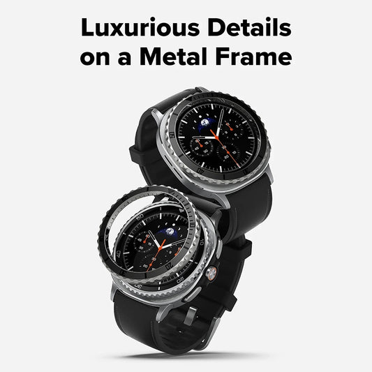 Ringke Premium Styling Schutzrahmen für Samsung Galaxy Watch8 Classic, Schwarz