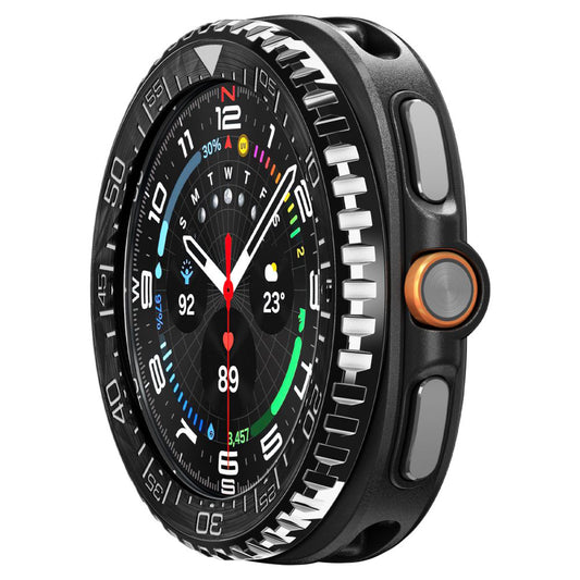 Spigen Tune Pro Diver Schutzrahmen für Samsung Galaxy Watch8 Classic, Schwarz