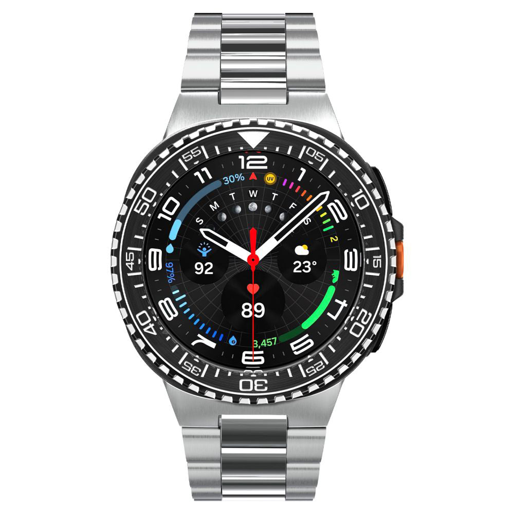 Spigen Tune Pro Diver Schutzrahmen für Samsung Galaxy Watch8 Classic, Schwarz