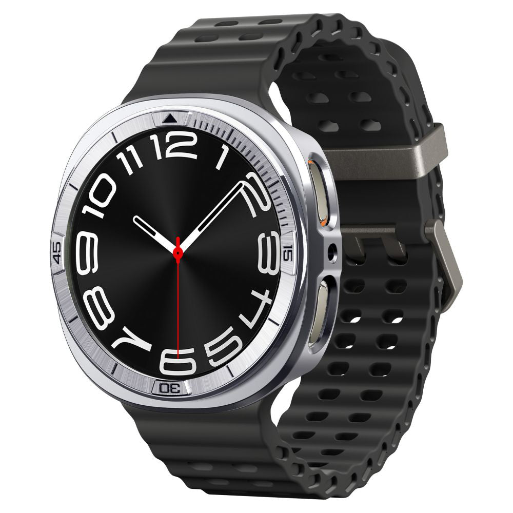Spigen Tune Pro Pilot Schutzrahmen für Samsung Galaxy Watch9 / Watch8 44mm, Silber ACS10011