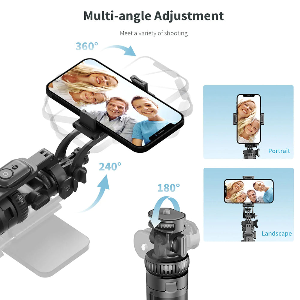 Selfie Stick Bluetooth Techsuit C05, Universal, Schwarz
