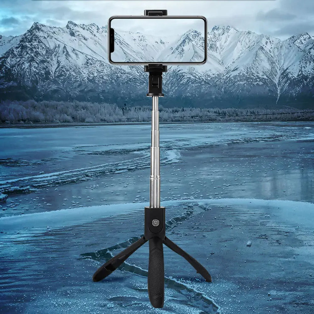 Selfie Stick Bluetooth Techsuit K06, Universal, Schwarz