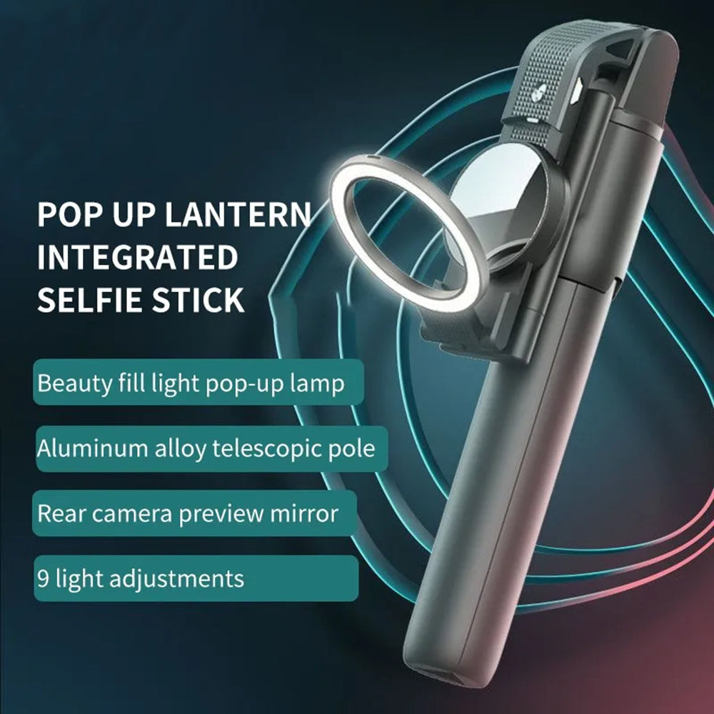 Selfie Stick Bluetooth Techsuit K13, Universal, Schwarz