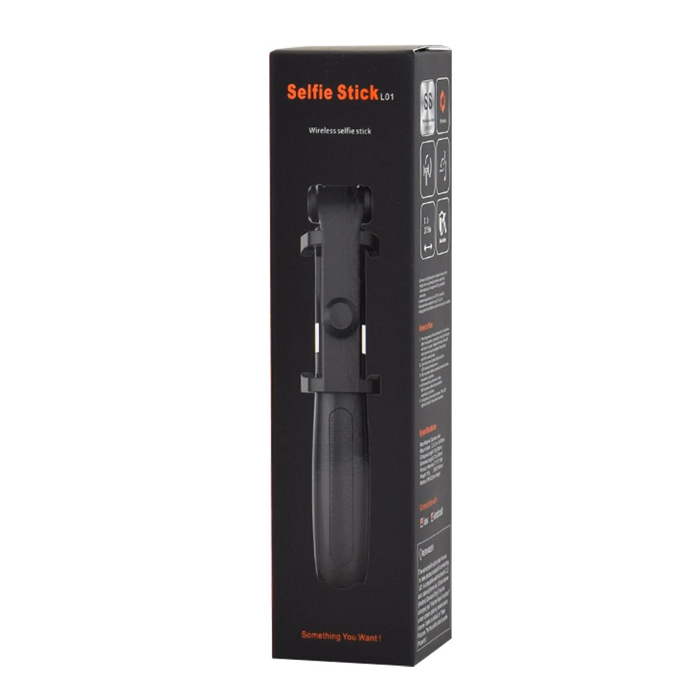 Selfie Stick Bluetooth Techsuit L01s, Universal, Schwarz