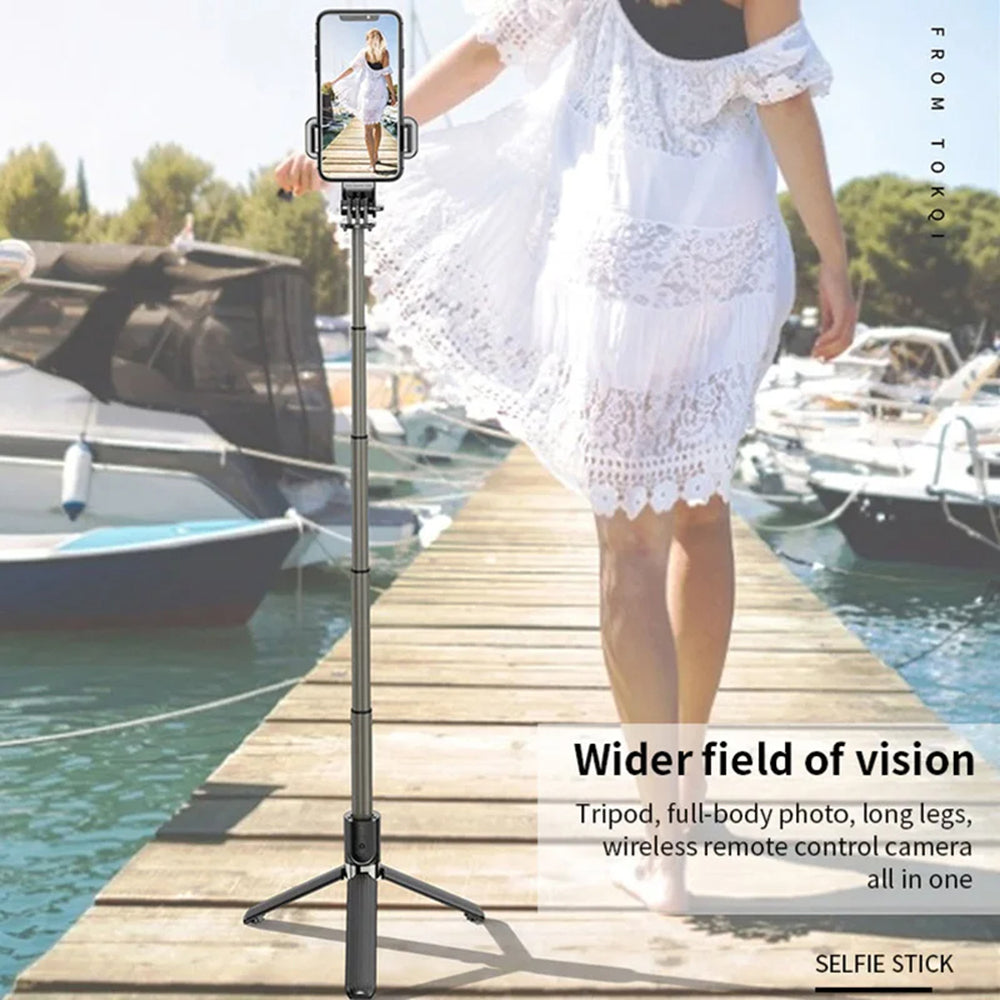 Selfie Stick Bluetooth Techsuit L03, Universal, Black