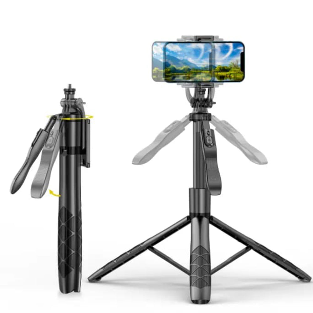 Selfie Stick Bluetooth Techsuit L16, Universal, Schwarz