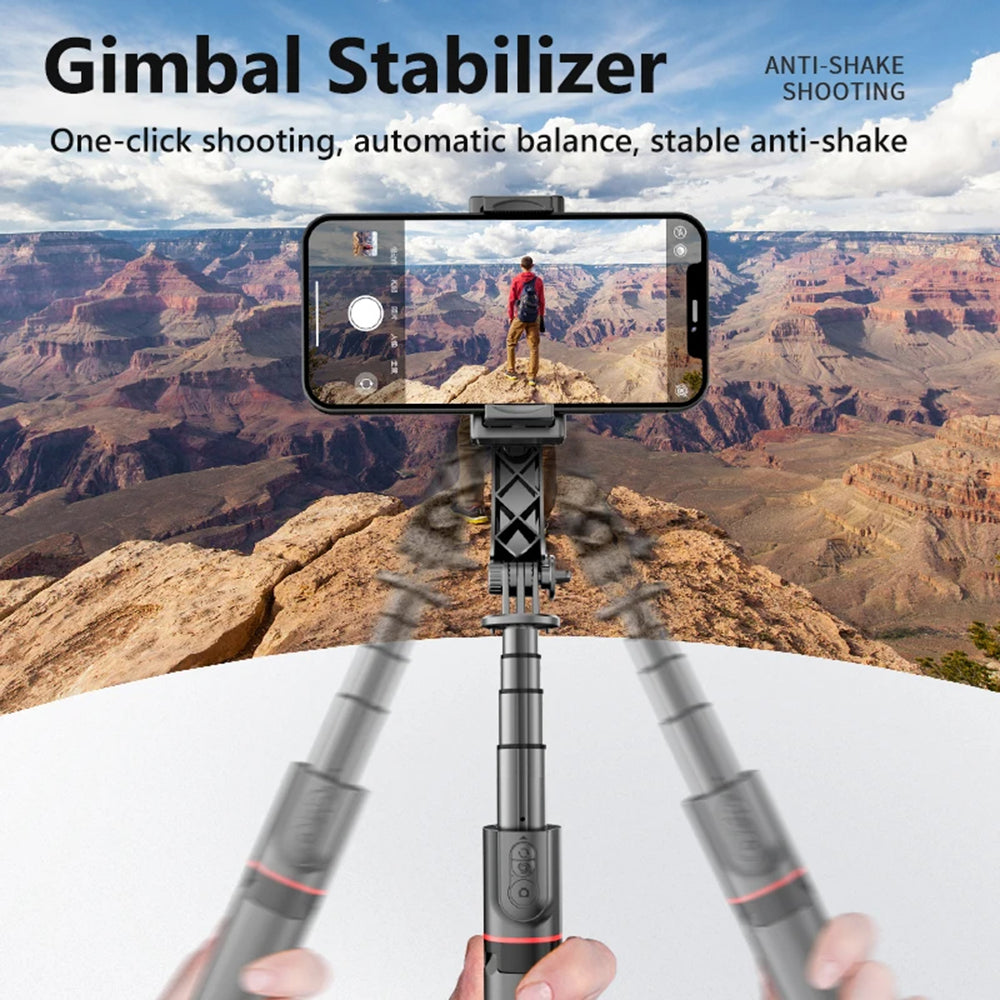 Selfie Stick Bluetooth Techsuit L19, Universal, Schwarz