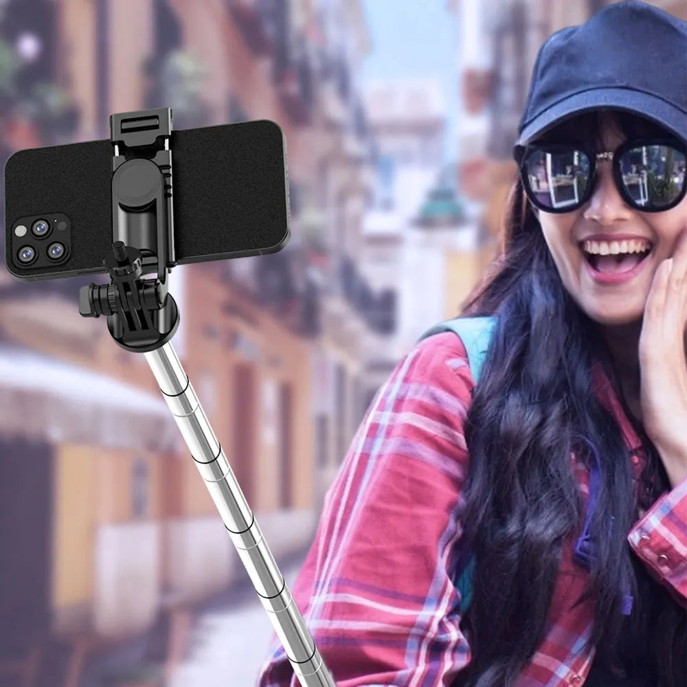 Selfie Stick Bluetooth Techsuit Q05, Universal, Schwarz
