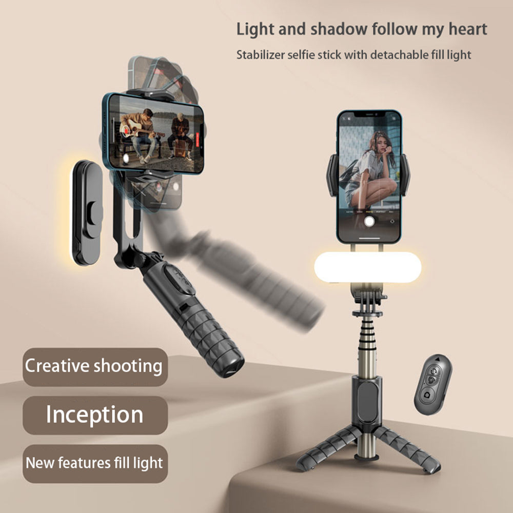 Selfie Stick Bluetooth Techsuit Q09, Universal, Schwarz