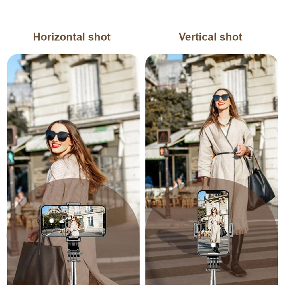 Selfie Stick Bluetooth Techsuit Q11s, Universal, Schwarz