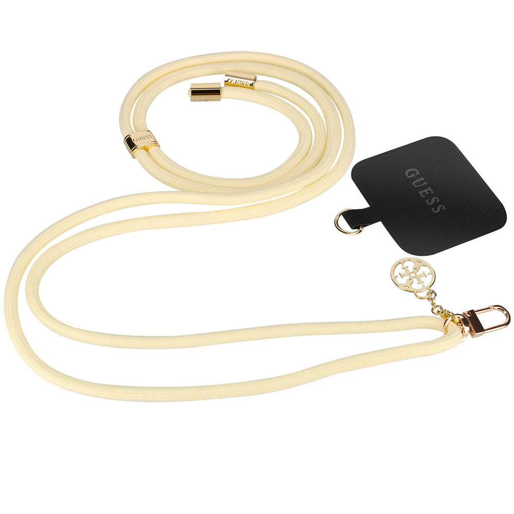 Guess CBDY 4G Charm Telefonkordel, Schwarz