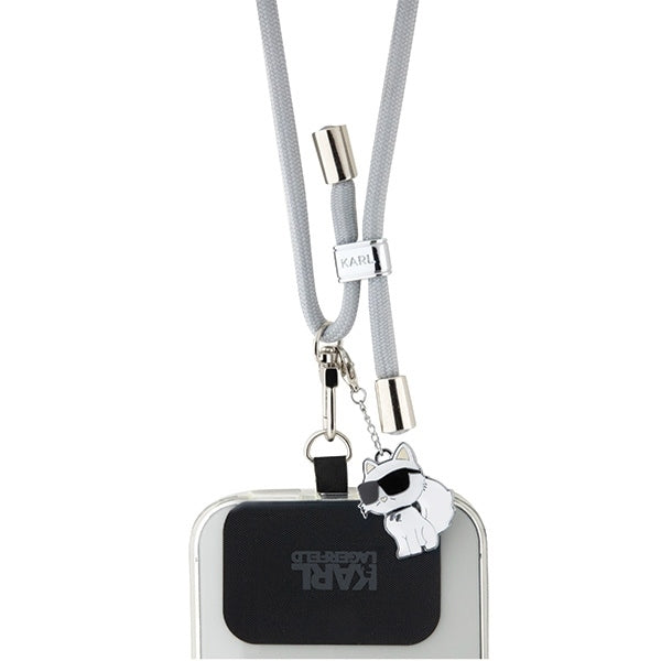 Karl Lagerfeld Choupette Telefonkordel, Grau