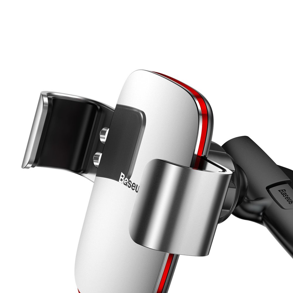 Baseus Metal Age Gravity Car Mount, Universal, Silver SUYL-J0S