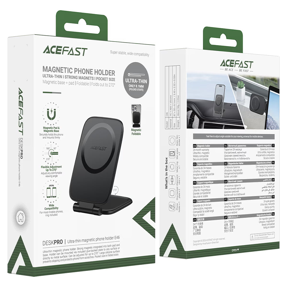 Magnetische Auto-Halterung Acefast E46, Universal, Schwarz