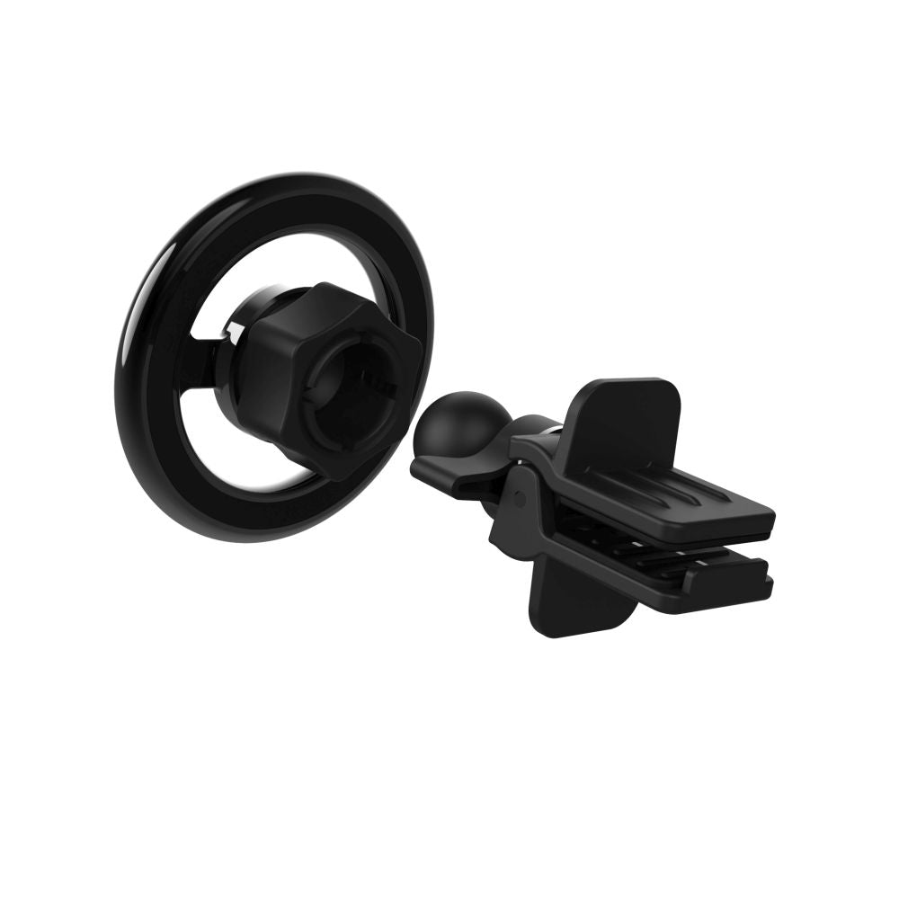 Magnetic Fixed Vent Car Holder, Universal, Black