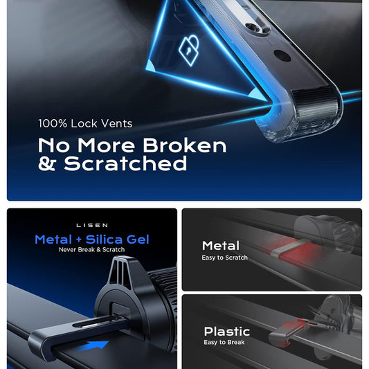 Magnetische Autohalterung Lisen, Universal, Schwarz YL0222100001