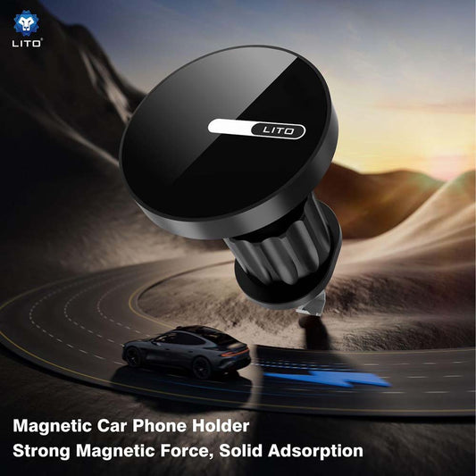 Magnetische Autohalterung Lito LT-W05, Universal, Schwarz