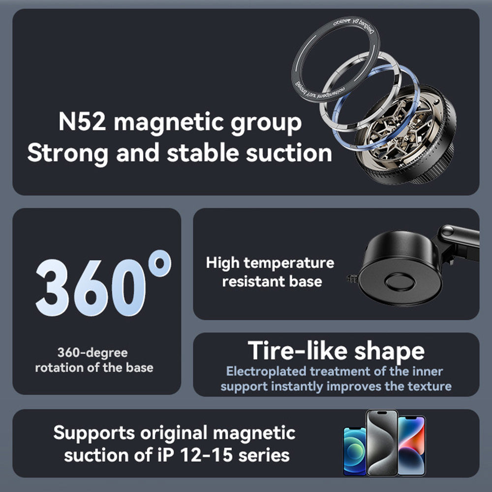 Magnetische Autohalterung Yesido C266, Universal, Schwarz
