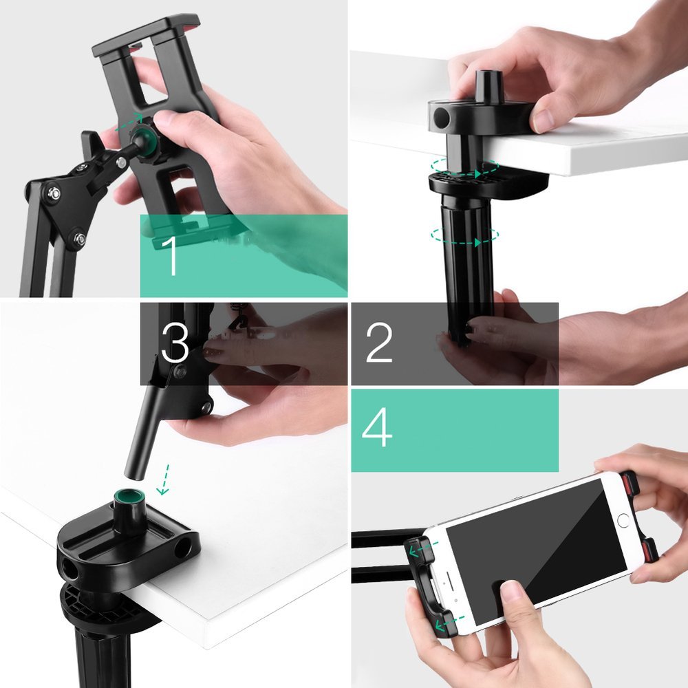 UGREEN Schreibtischhalterung für Telefon / Tablet, Universal, Schwarz