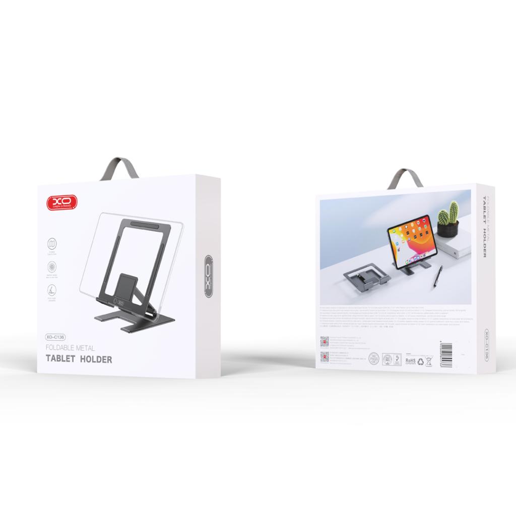 XO Design C136 Bürohalterung für Telefon / Tablet, 4,7 Zoll - 12,9 Zoll, Schwarz