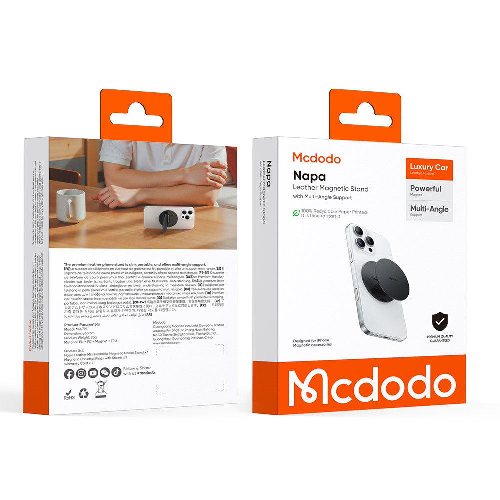 McDodo MR-7910 Universalringhalter, Schwarz