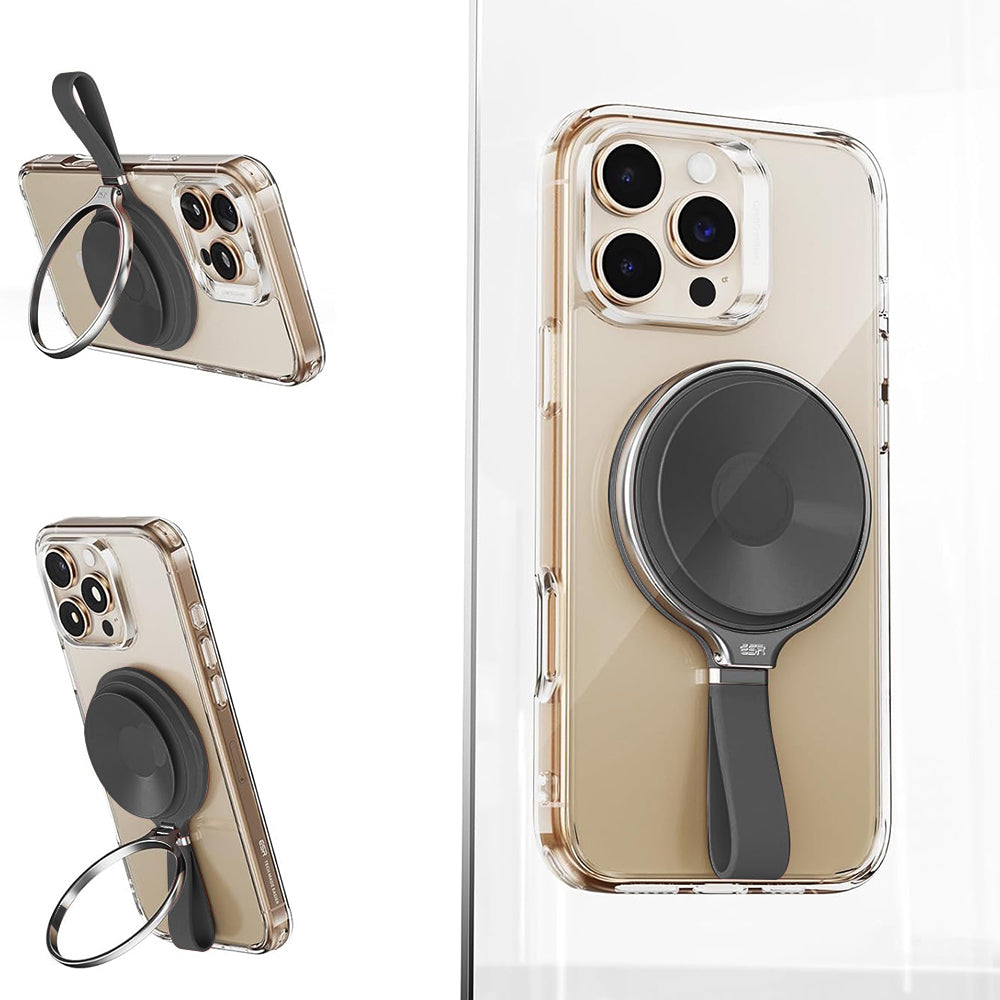 ESR HaloLock Leder Ringhalter, Universal, Schwarz