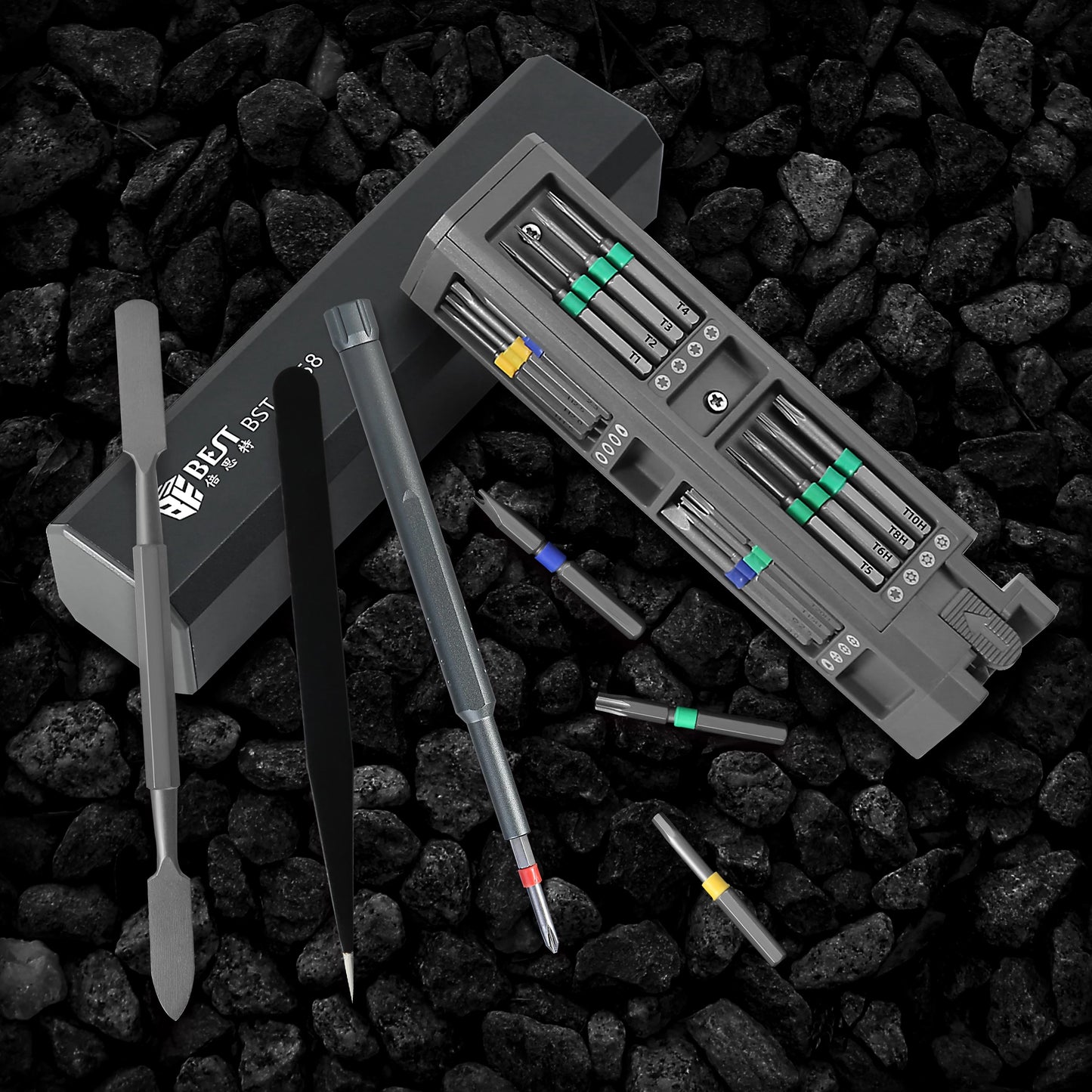 Best BST-8958 Präzisions-Schraubendreher Set 30-in-1 | S2-Stahl