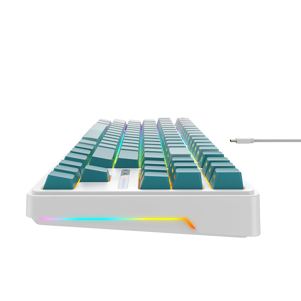 Gaming-Tastatur Wired USB HAVIT KB901L, RGB, 1.8m, Weiß Grün