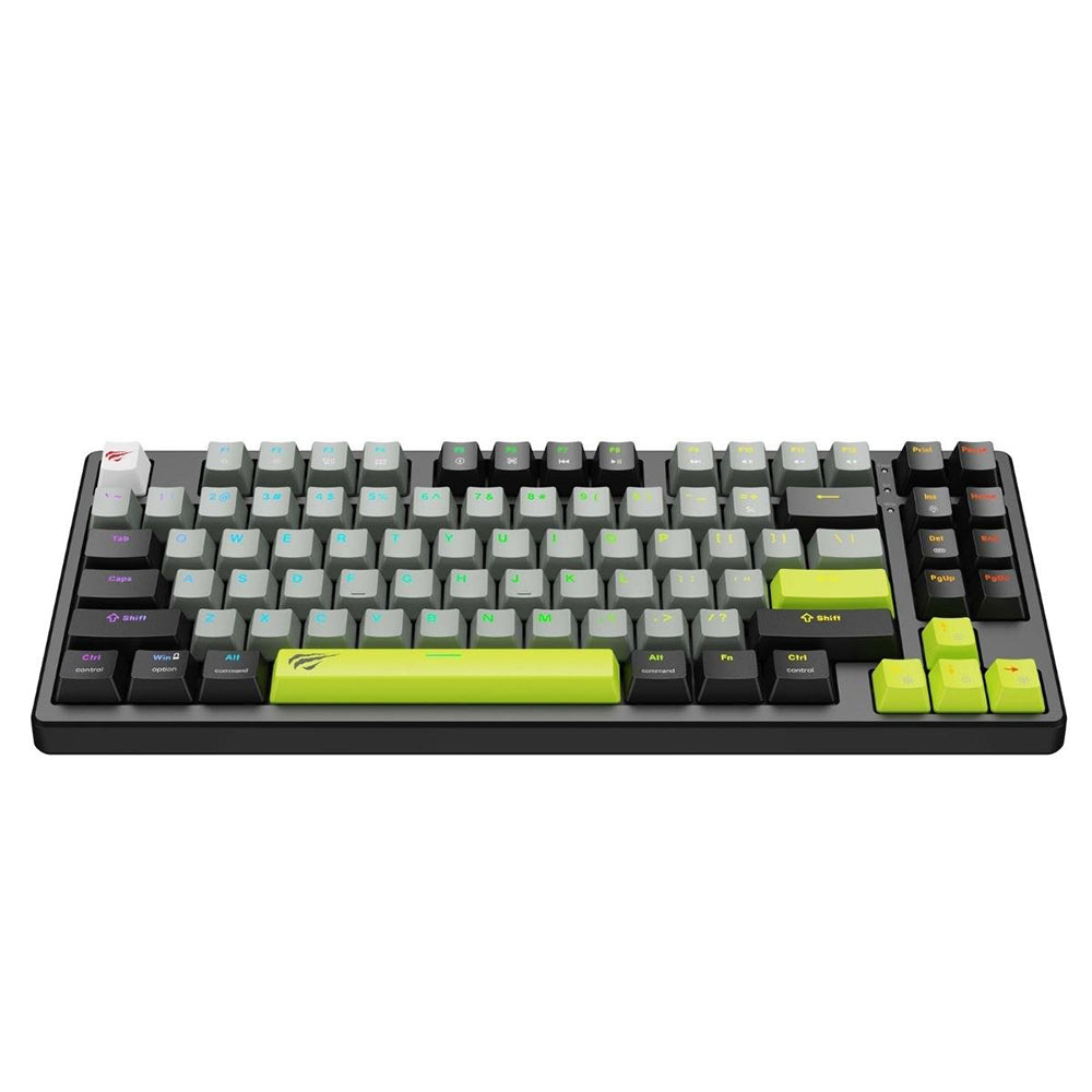 Gaming-Tastatur Wired USB HAVIT KB904L, RGB, 1,8m, Schwarz Grün