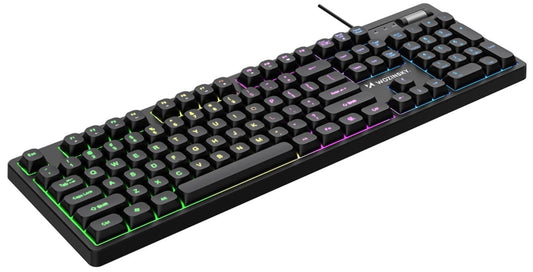 Gaming-Tastatur Wired USB WZK WKG-200, RGB, 1,5 m, Schwarz
