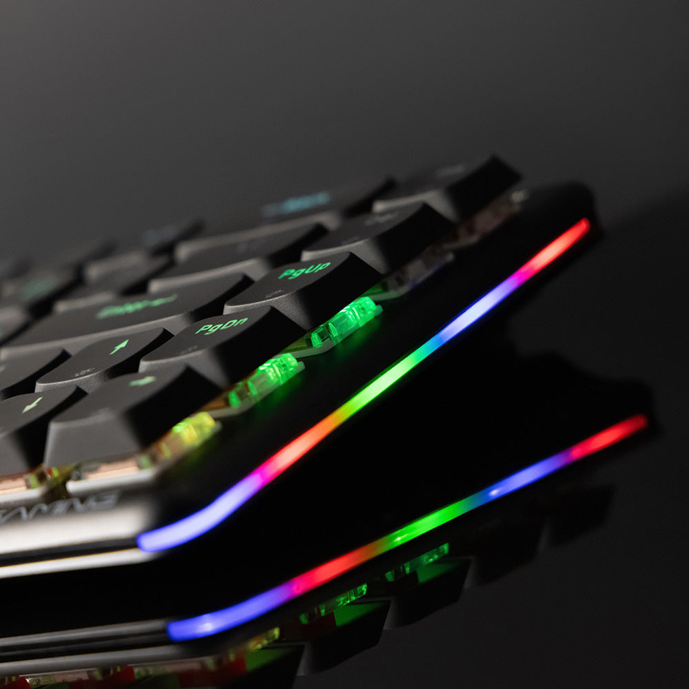 Gaming-Tastatur Wireless Proove AFK, RGB, BT / Wi-Fi / Kabelgebunden, 1,5m, Schwarz WKAFKEN22001