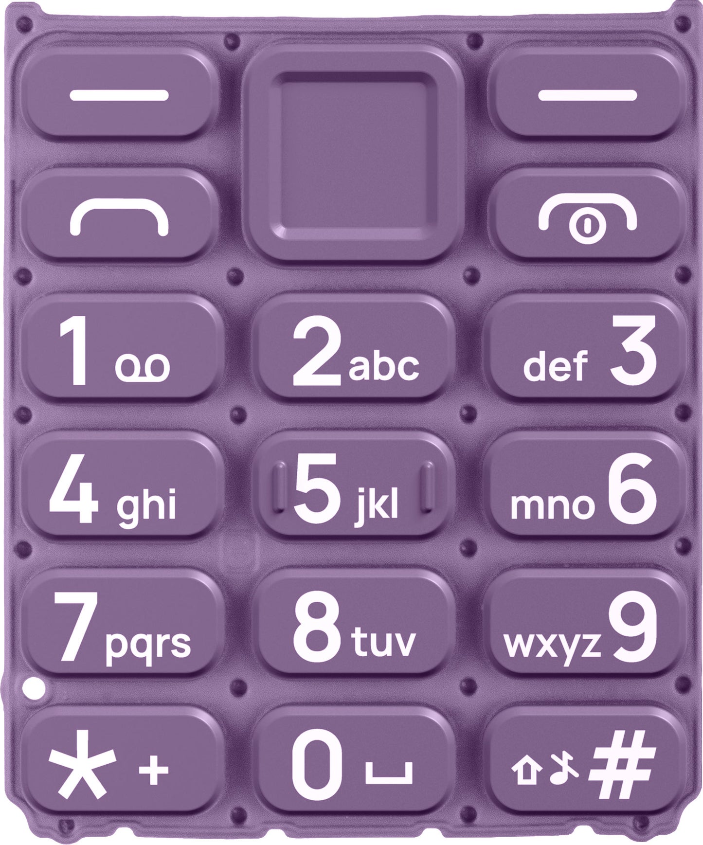 Lateinische Tastatur für HMD 105 / Nokia 105 (2024), Lila