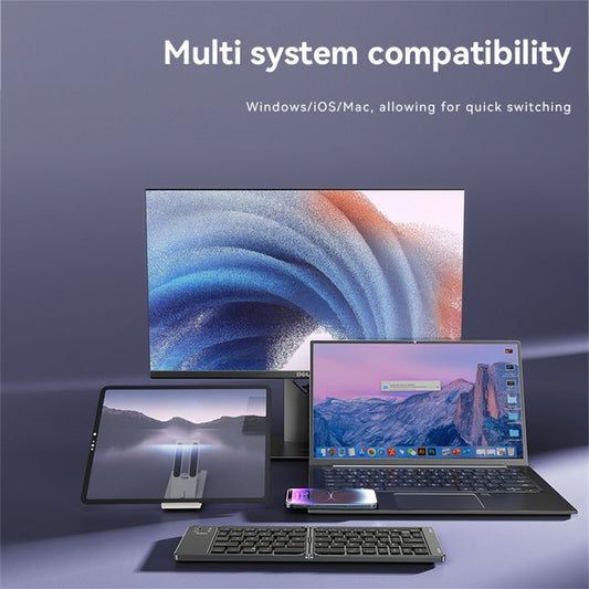 Faltbare Bluetooth-Tastatur Yesido KB27, Schwarz