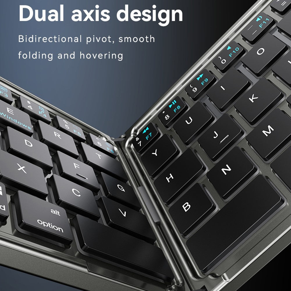 Faltbare Bluetooth-Tastatur Yesido KB27, Schwarz