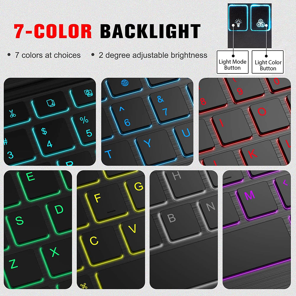 Wireless-Tastatur Techsuit WK1, RGB, Schwarz