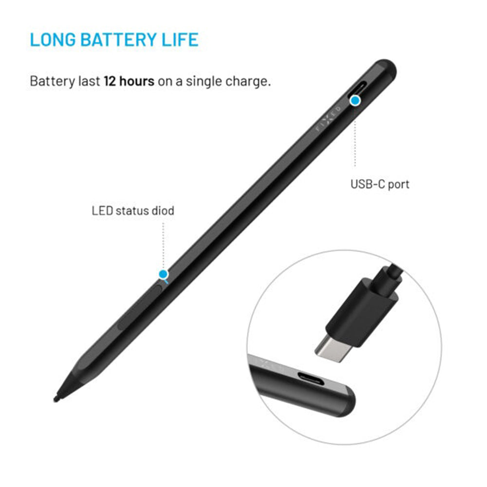 Touch Pen Fixed Graphite Active für Geräte mit MPP-Unterstützung, Schwarz