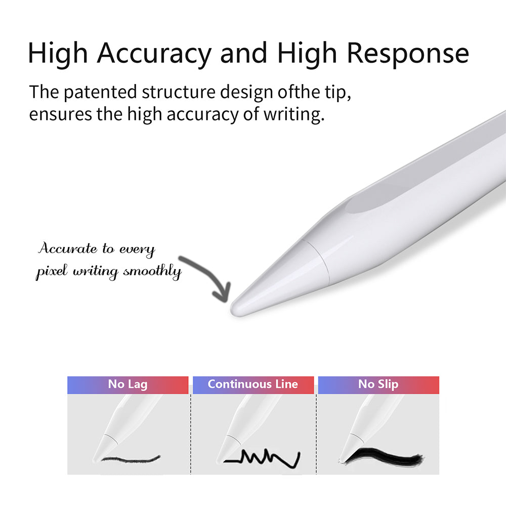 Touch Pen Techsuit AC10-CP für Apple iPad, Aktive Version, Weiß