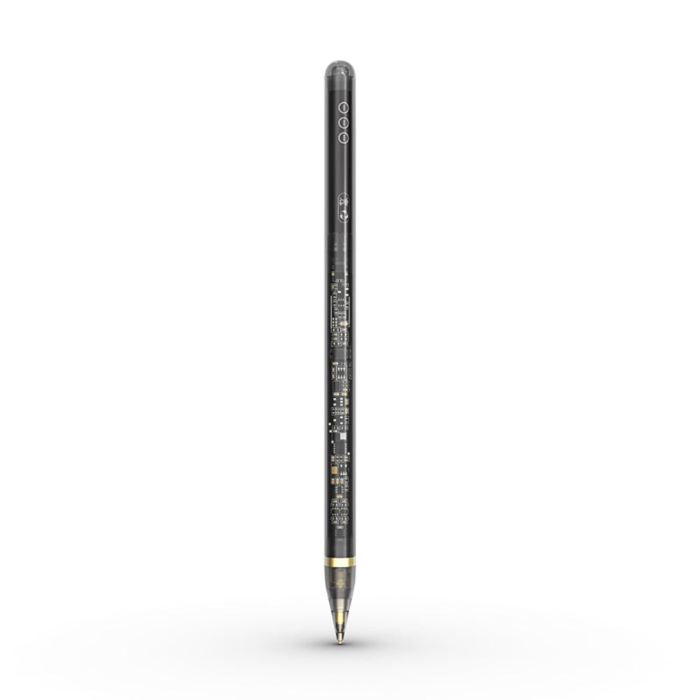 Touch Pen Techsuit C10 Pro für Apple iPad, Aktive Version, Transparent Schwarz