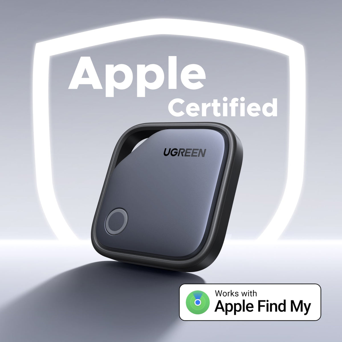 UGREEN SmartTag Pro Smart CM916 (75646P) für iOS / Android Serie, 4 Stück Set, Schwarz