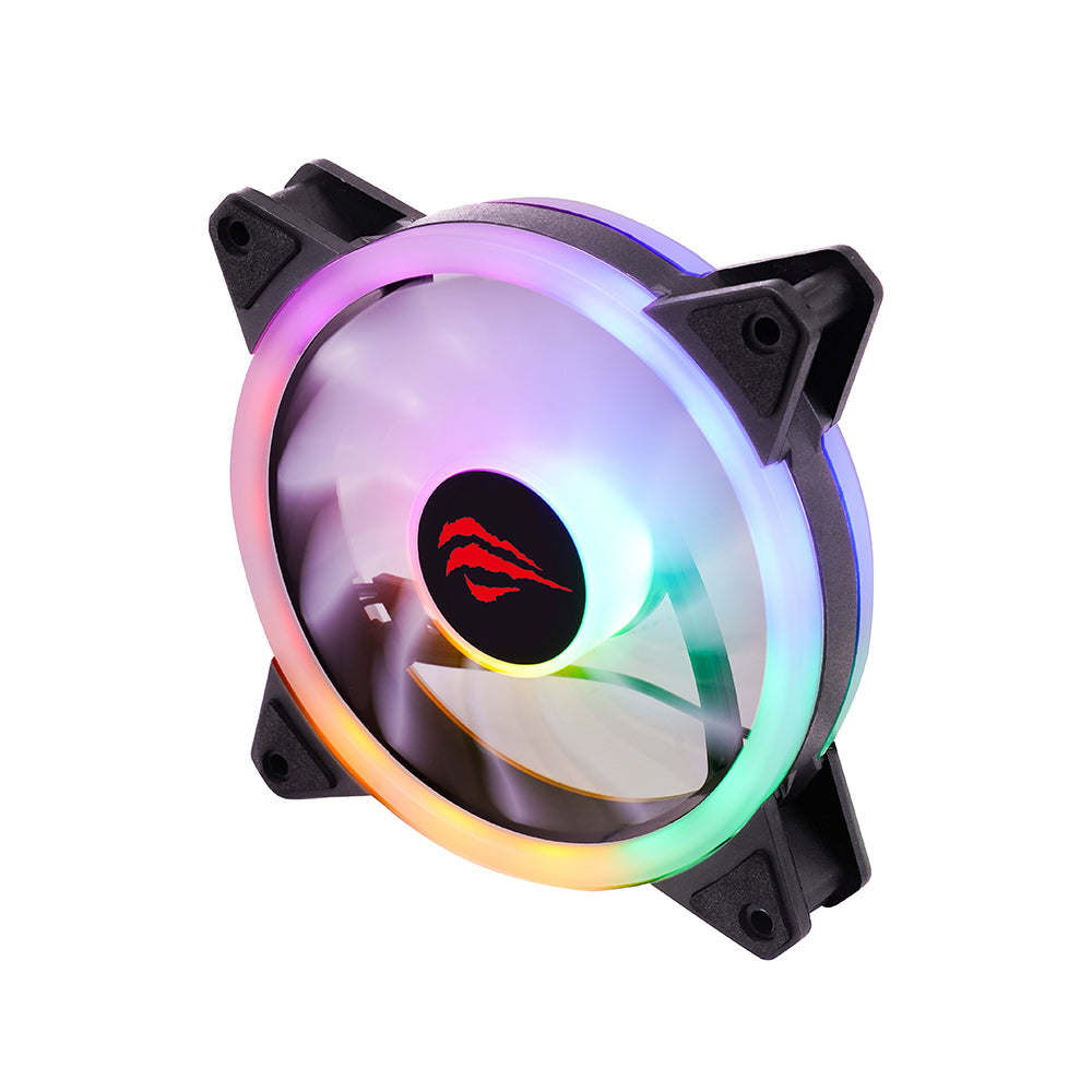 Ventilator HAVIT F2089, RGB, 1200RPM, 35dB, 1.32W, Schwarz