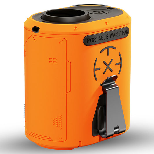Tragbarer Ventilator Techsuit Z14 mit externem Akku 5000mAh, Orange