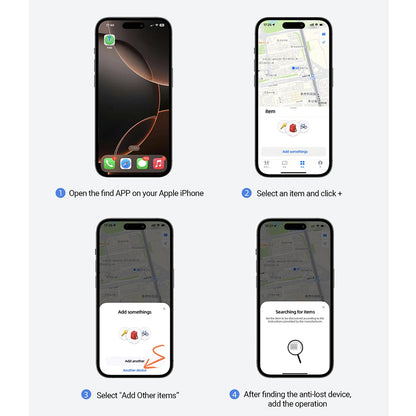 Acefast SmartTag S1 für iOS-Serie, Grau