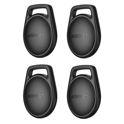 Acefast SmartTag S2 for iOS Series, Set of 4 Pieces, Black