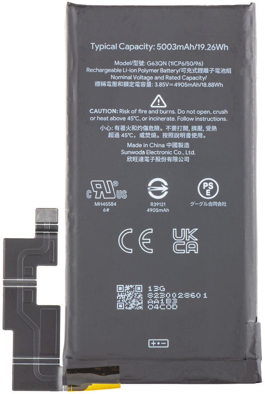 Original Ersatzakku für Google Pixel 6 Pro | G63QN | Service Pack