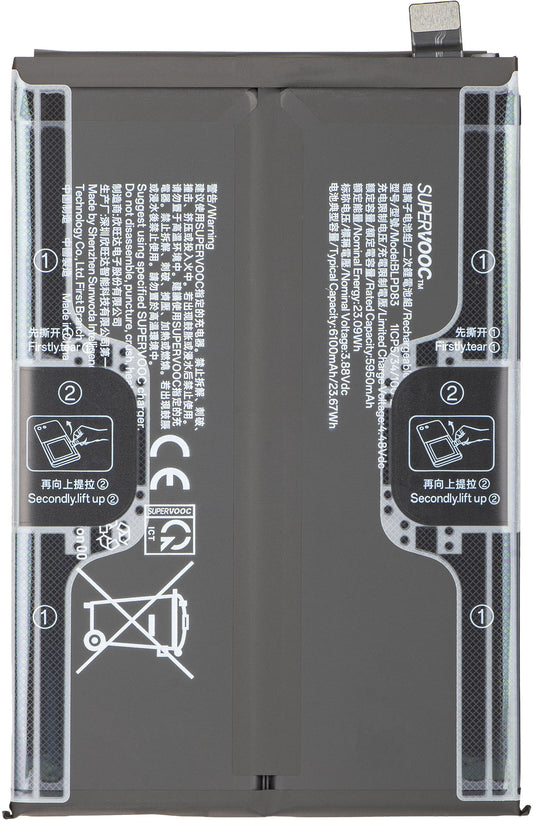 Akku Oppo A6k / A6x 4G / A6t 4G, BLPD83, Service Pack 621035000401