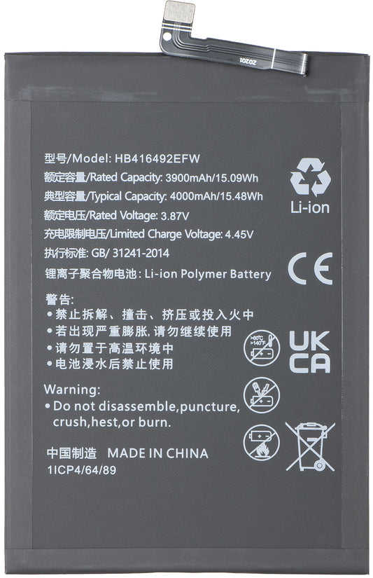 Akku für Honor X8 4G, HB416492EFW