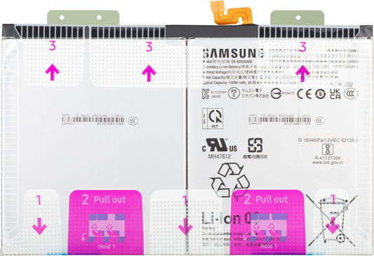 Akku Samsung Galaxy Tab S10 FE+, EB-BX828ABE, Service Pack GH82-37171A