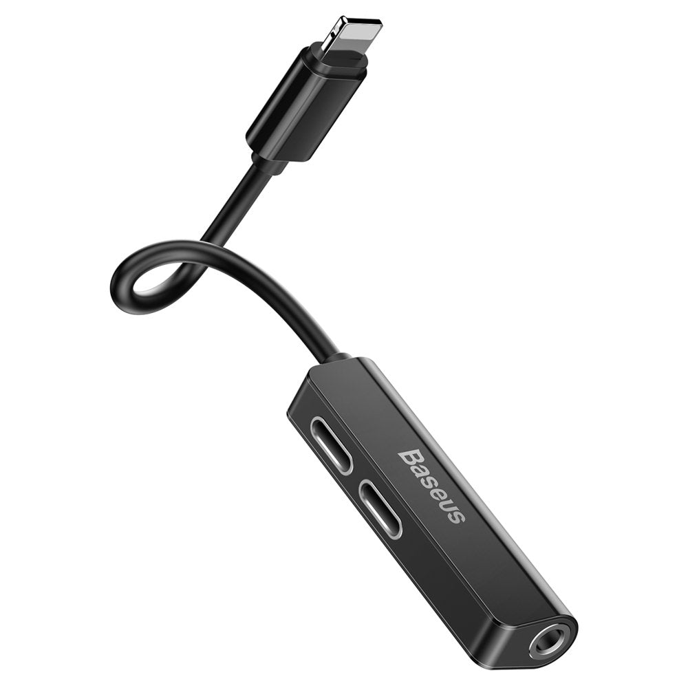 Audioadapter Lightning - Lightning / 3.5mm Baseus L52, Schwarz CALL52-01